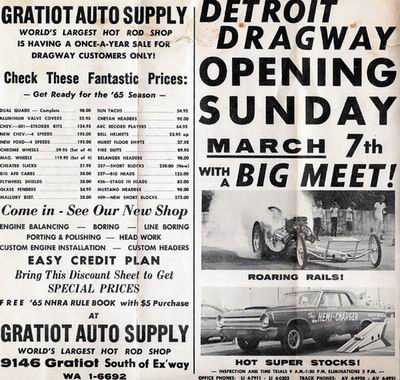 Detroit Dragway - 1965 Flyer (newer photo)